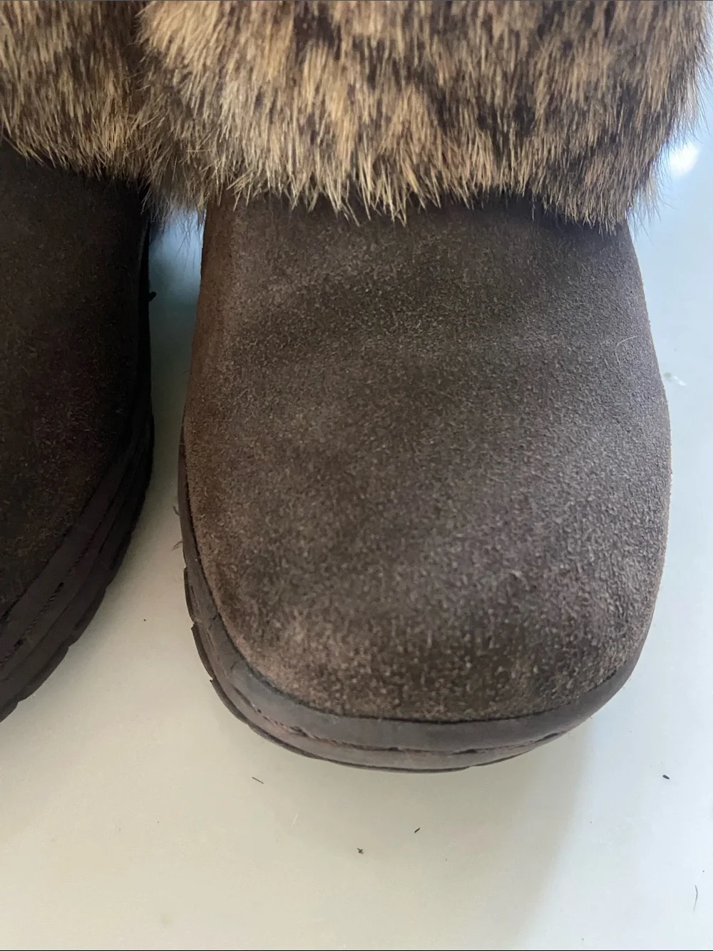 BearPaw Brown Faux Fur Winter Boots